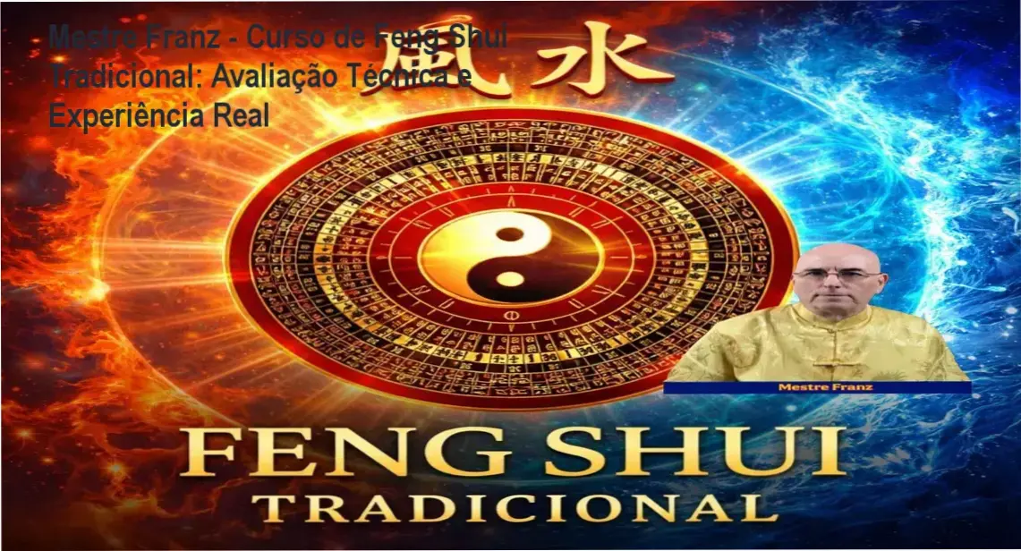 Mestre Franz ensinando os fundamentos do Feng Shui Tradicional em um ambiente prático