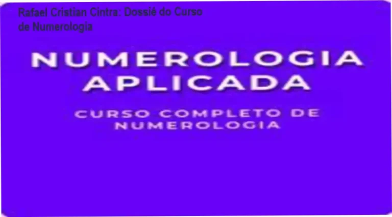 Interface do Curso de Formação de Numerologia de Rafael Cristian Cintra em dispositivo digital