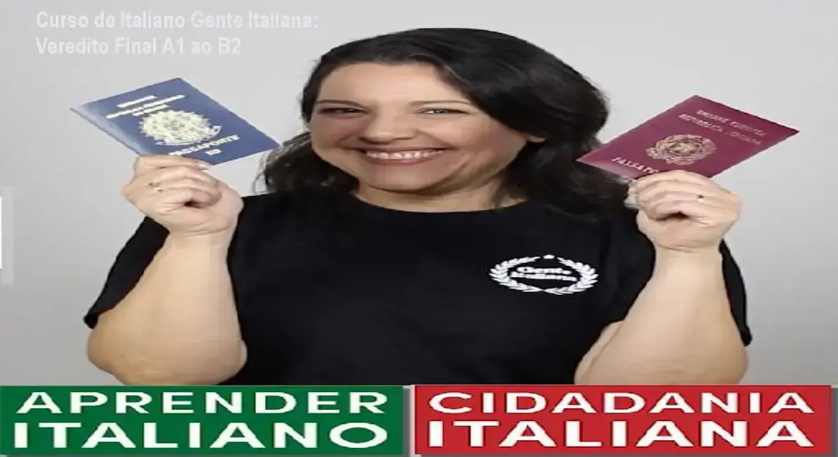 Interface do Curso de Italiano Completo Gente Italiana com material didático e aulas do nível A1 ao B2