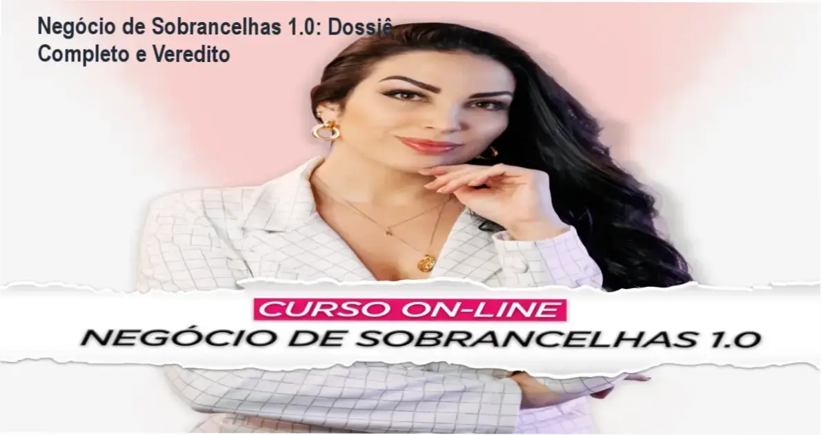 Kit de materiais para designer de sobrancelhas e certificado do curso Negócio de Sobrancelhas 1.0