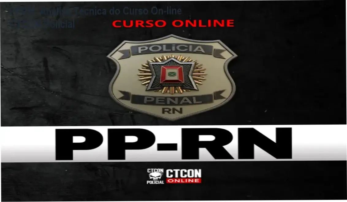 Material de estudo do Curso On-line para Polícia Penal do RN da CTCON Policial