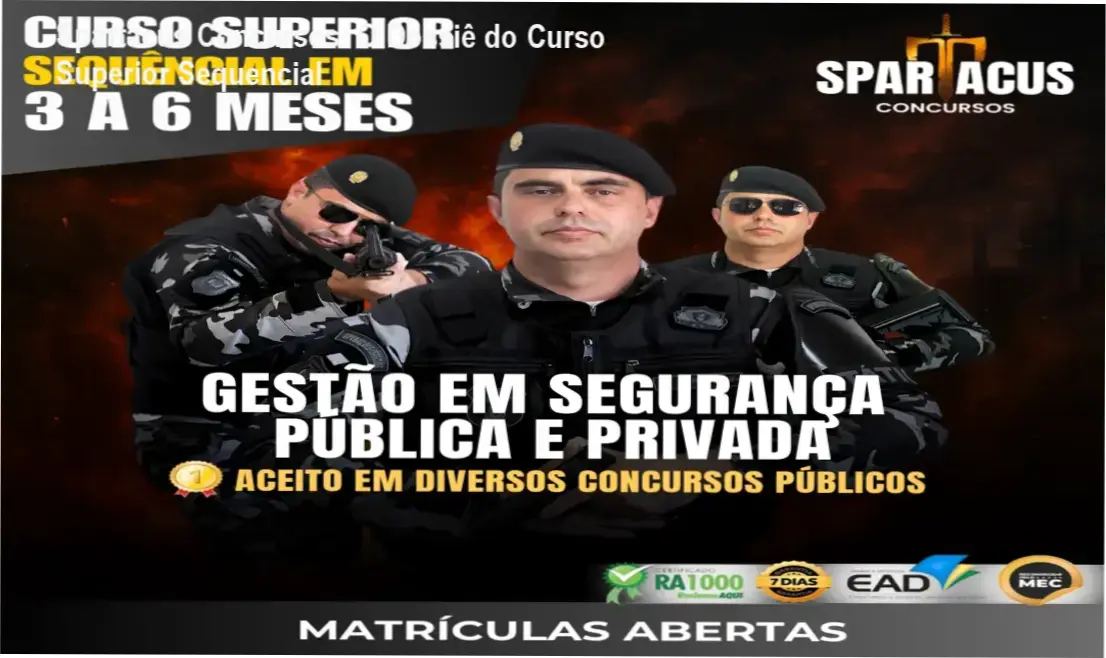 Spartacus Concursos: O Dossiê do Curso Superior Sequencial 2 https://cursoss.com.br/ia-academy-igor-henrique-analise-completa-2/ Visão detalhada da plataforma de estudos do Curso Superior Sequencial da Spartacus Concursos