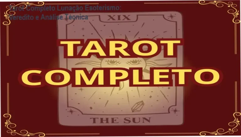 Representação do deck de 78 cartas de Tarot evidenciando a formação profissional da Lunação Esoterismo