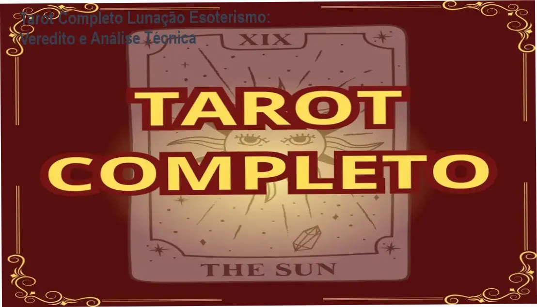 Representação do deck de 78 cartas de Tarot evidenciando a formação profissional da Lunação Esoterismo