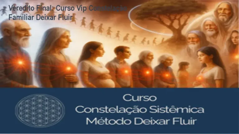 Diagrama representando a libertação de padrões familiares através do curso Deixar Fluir