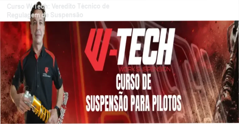 Piloto ajustando a suspensão de moto Off-Road seguindo a metodologia técnica W-Tech