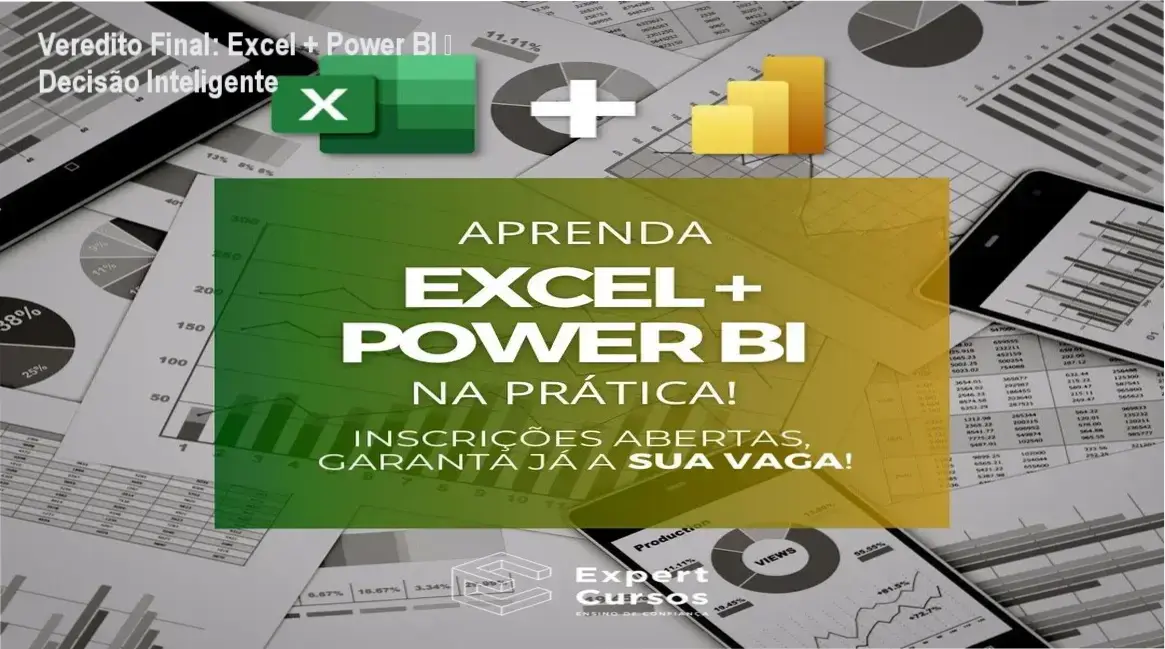 Material de apoio do curso de Excel e Power BI com dashboard exemplo