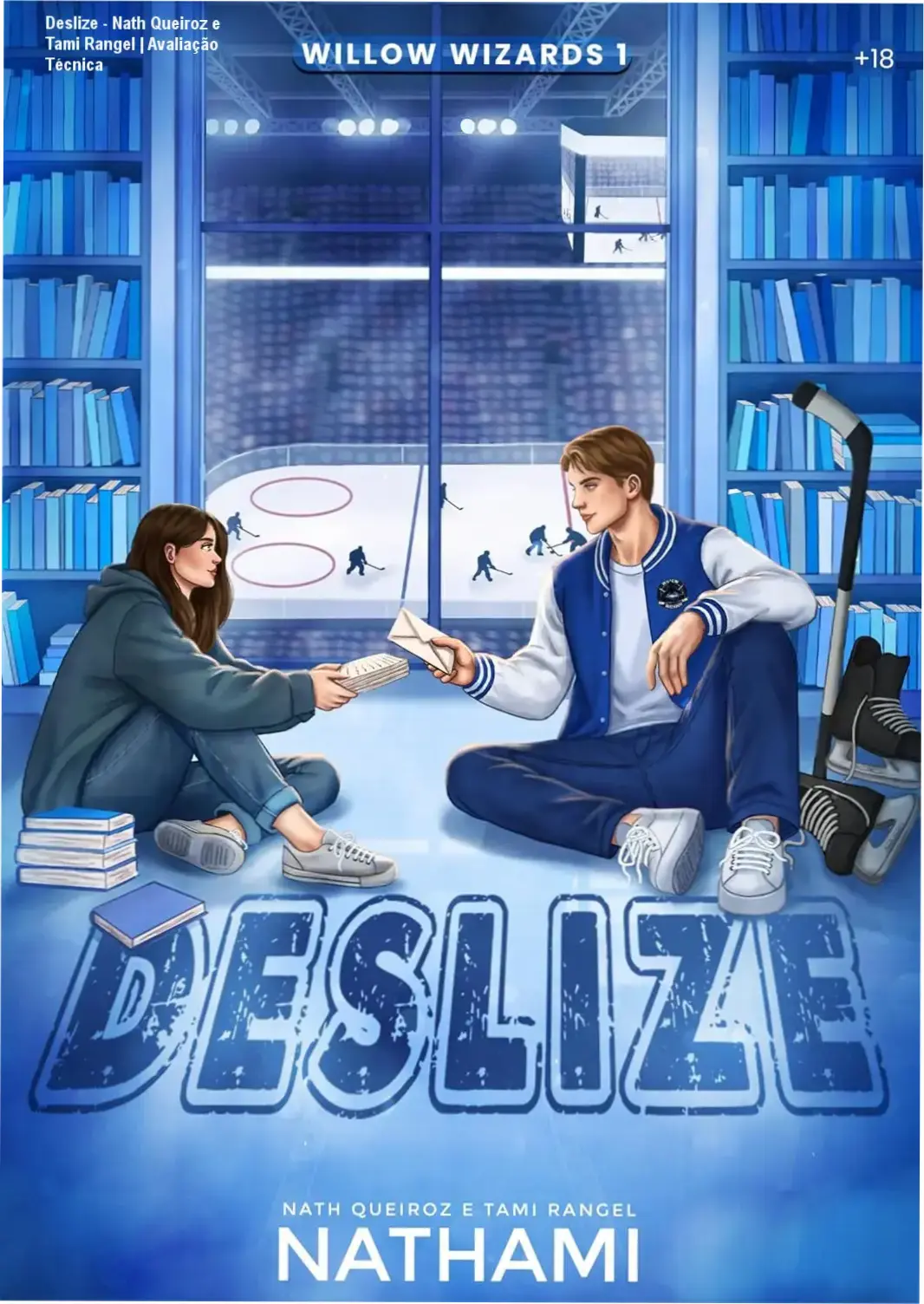 Capa do eBook Deslize da série Willow Wizards em um dispositivo Kindle