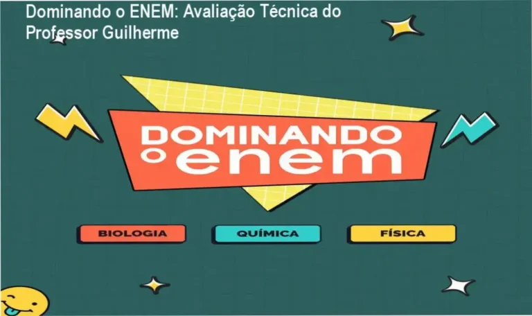 Dominando o ENEM Professor Guilherme bastidores e funcionamento do curso