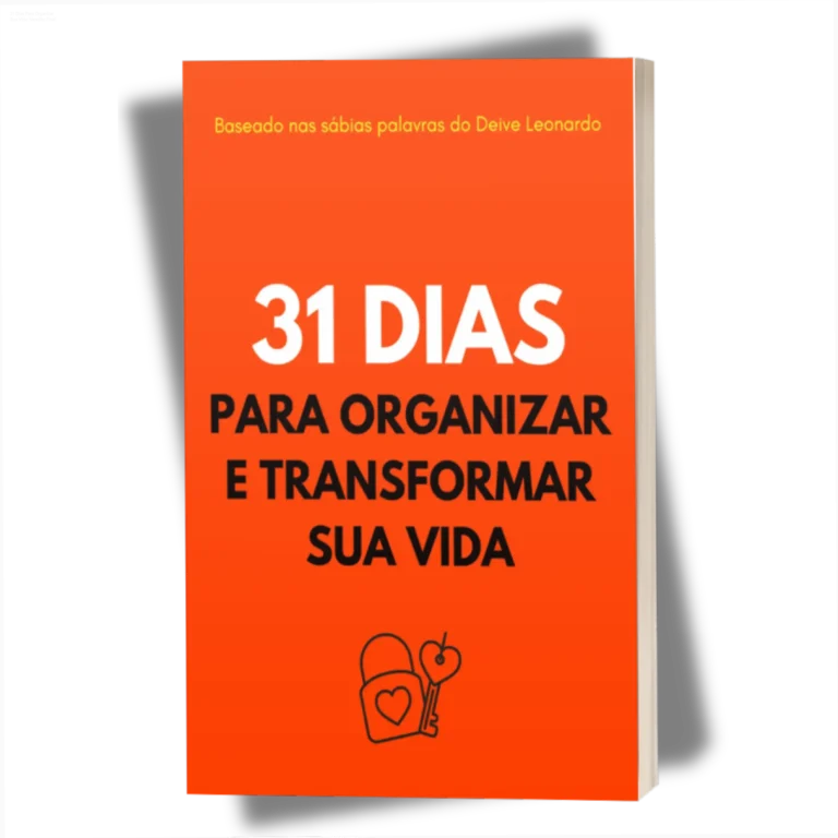 Capa do ebook 31 Dias Para Organizar e Transformar Sua Vida com guia de espiritualidade