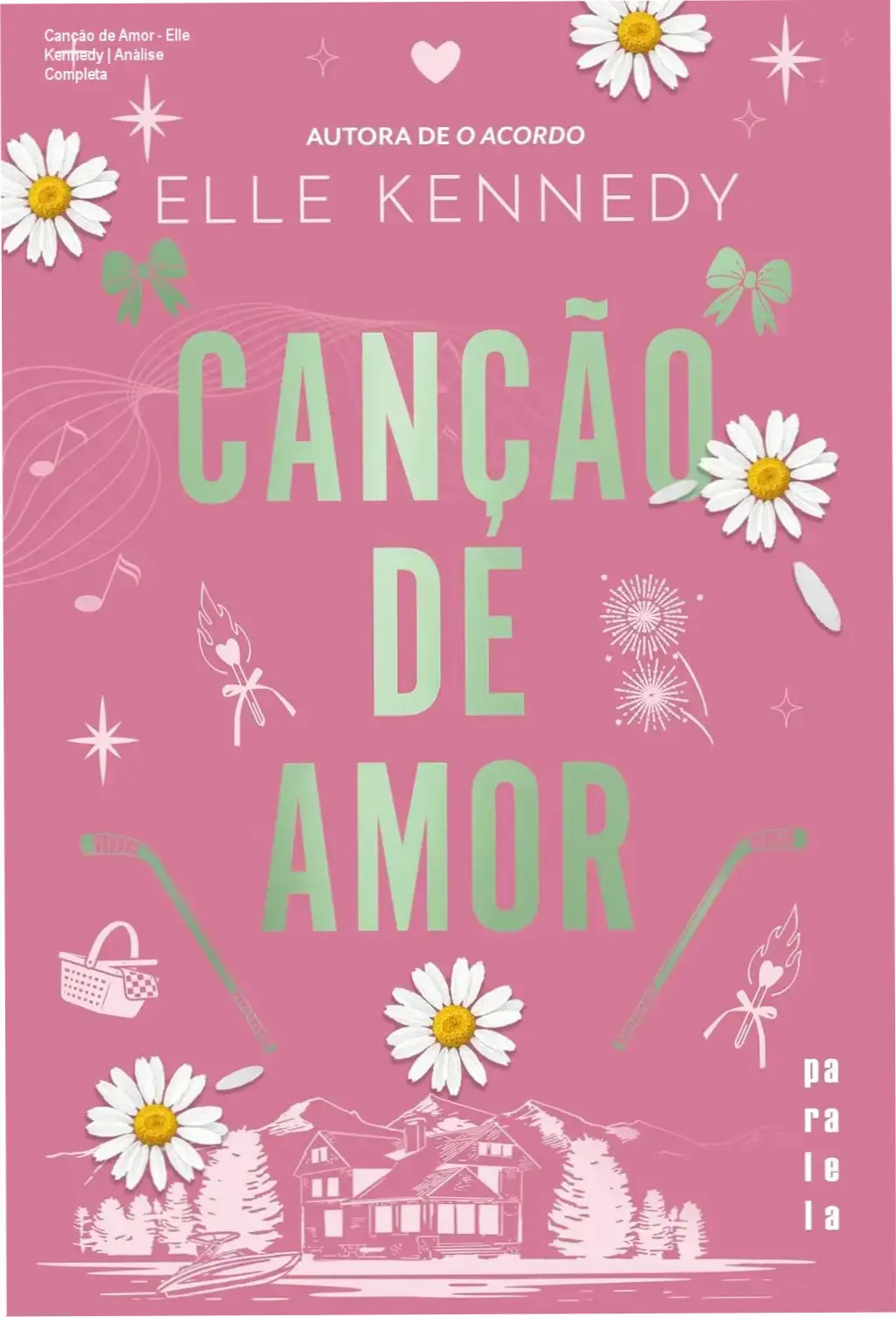 Capa do eBook Canção de Amor de Elle Kennedy em dispositivo Kindle