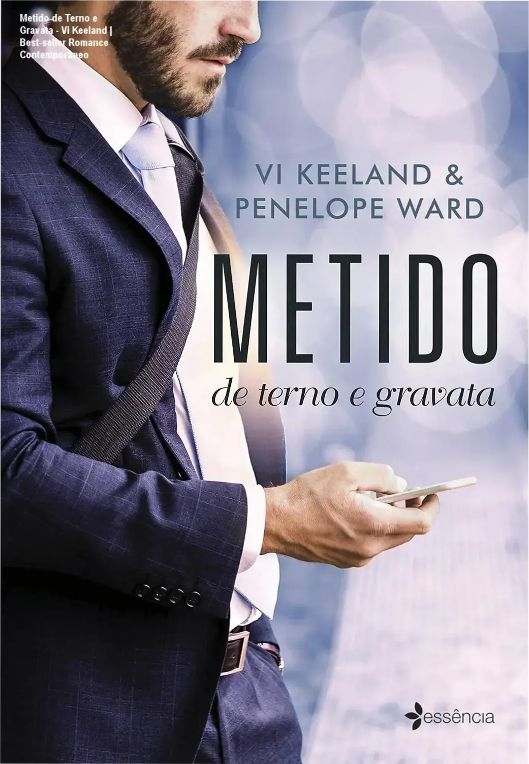 Capa digital estilizada do ebook Metido de Terno e Gravata, destacando título, autor e avaliação estrelada