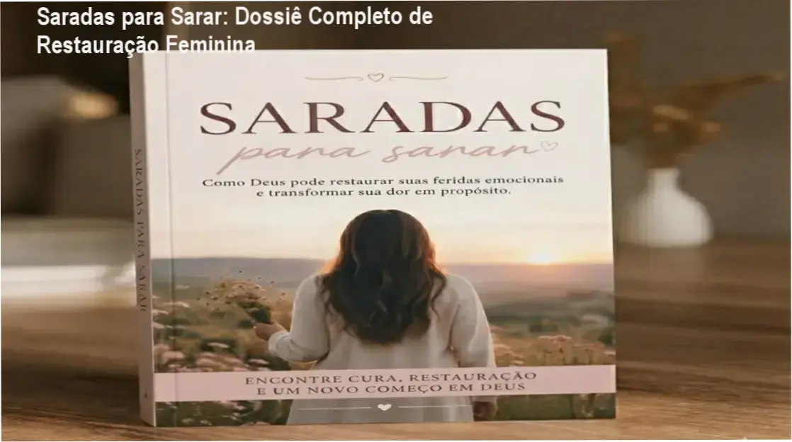 Capa do eBook Saradas para Sarar focado em restauração e cura emocional para mulheres cristãs