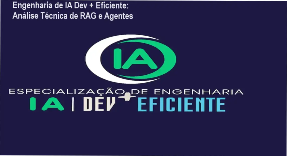 Capa da análise técnica do curso Engenharia de IA Dev + Eficiente de Alberto Luiz focado em RAG e agentes