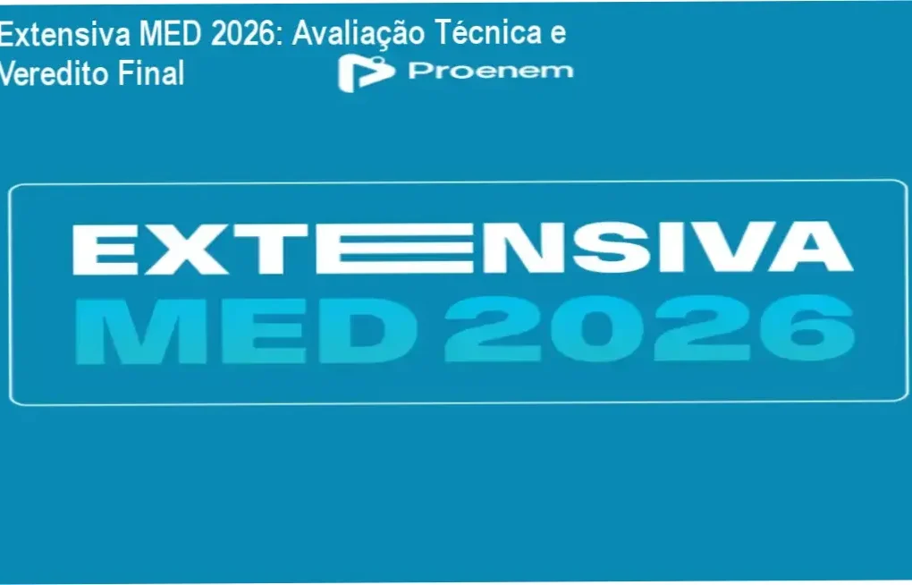 Interface de estudo do curso Extensiva MED 2026 para vestibular de Medicina