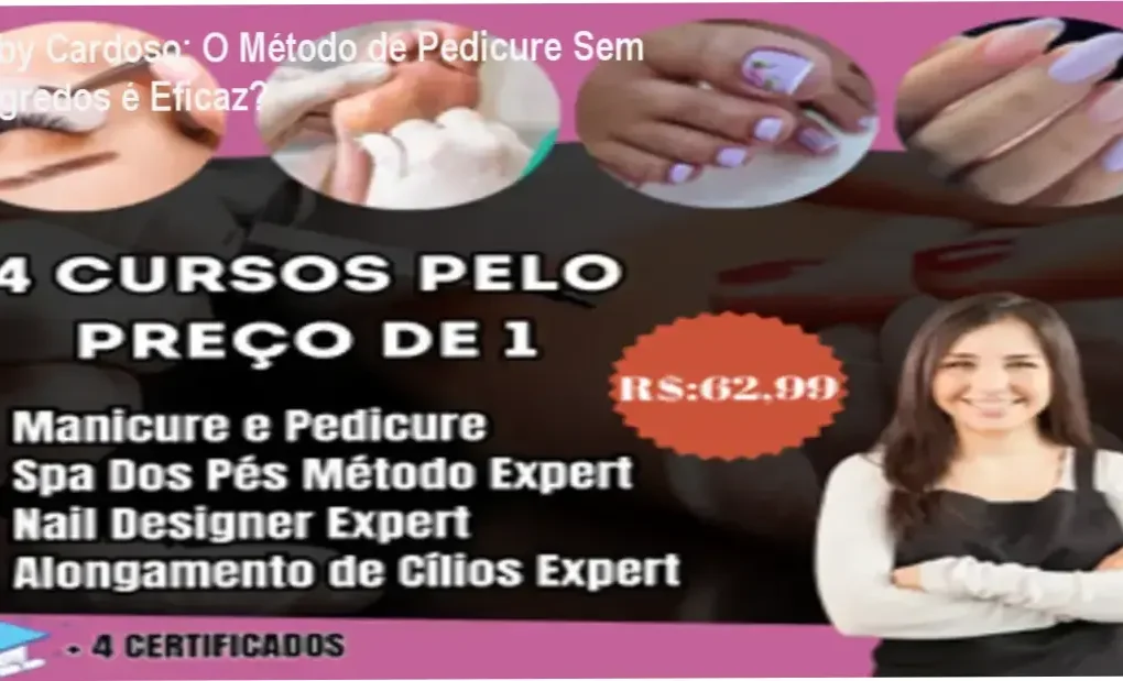 Bastidores e detalhes do conteúdo interno do Curso de Pedicure Sem Segredos de Faby Cardoso