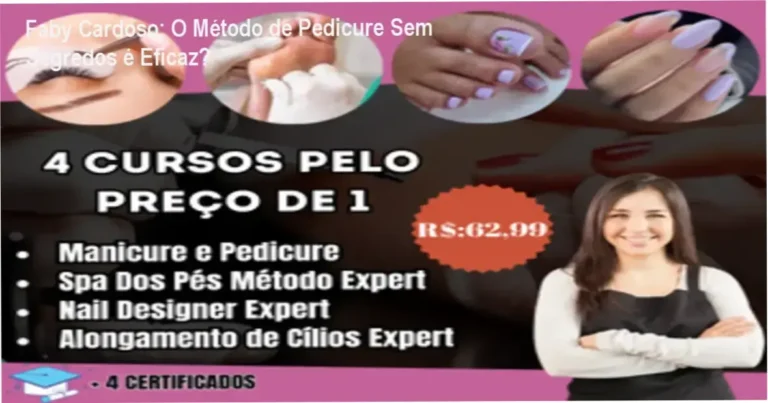 Bastidores e detalhes do conteúdo interno do Curso de Pedicure Sem Segredos de Faby Cardoso