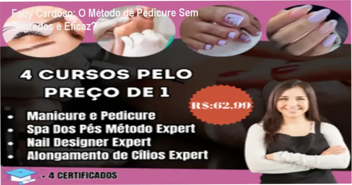 Bastidores e detalhes do conteúdo interno do Curso de Pedicure Sem Segredos de Faby Cardoso