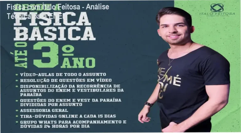 Curso Fisica com Italo Feitosa - Aulas Online e Suporte WhatsApp