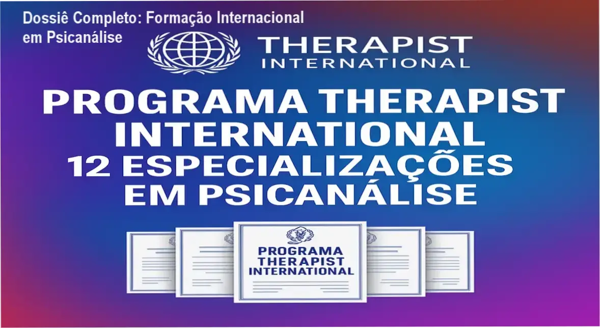 Representação da Formação Internacional em Psicanálise com 12 certificações especializadas