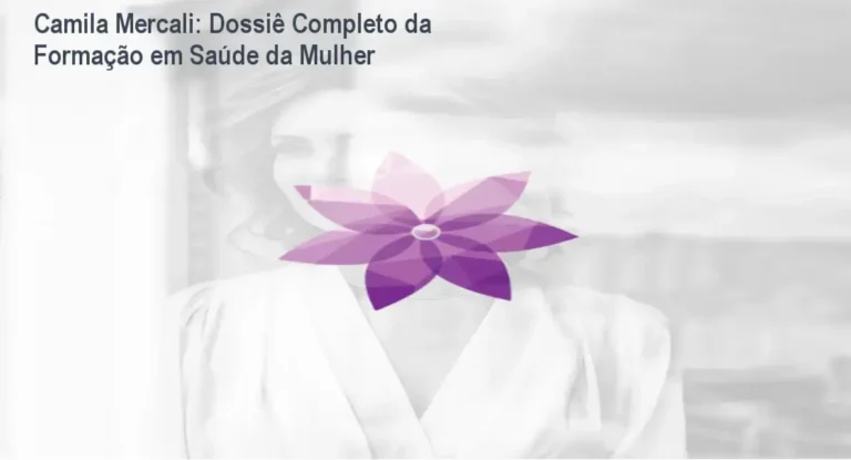Formação em Saúde da Mulher de Camila Mercali exibindo bastidores e funcionamento da plataforma