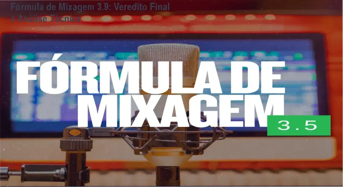 Fórmula de Mixagem 3.9 de Jorge SomBinario mostrando a visão interna do curso e módulos de mixagem profissional