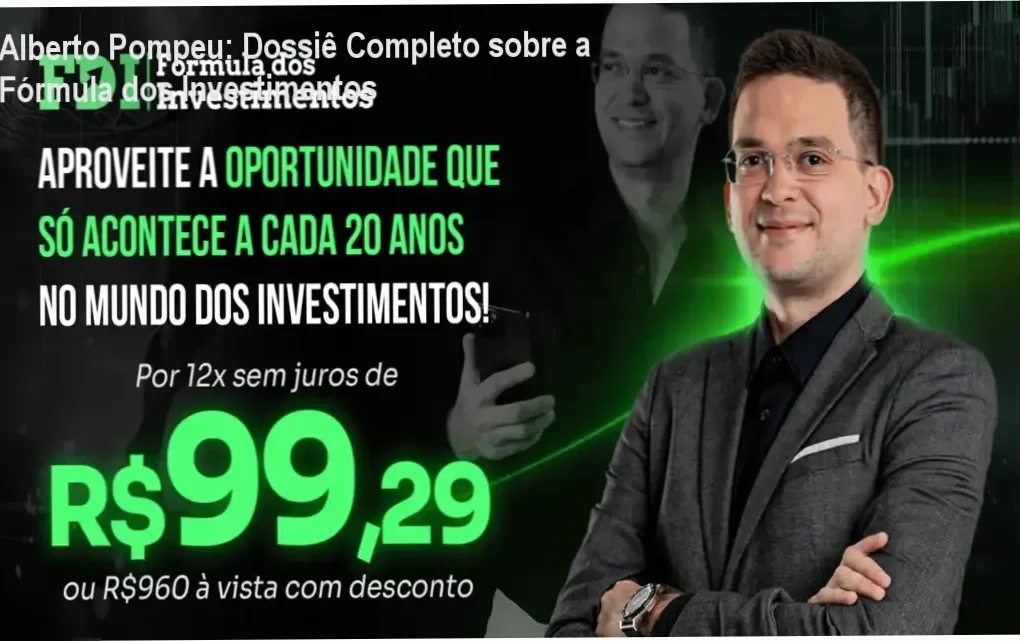 Interface do curso Fórmula dos Investimentos de Alberto Pompeu mostrando módulos de aprendizagem