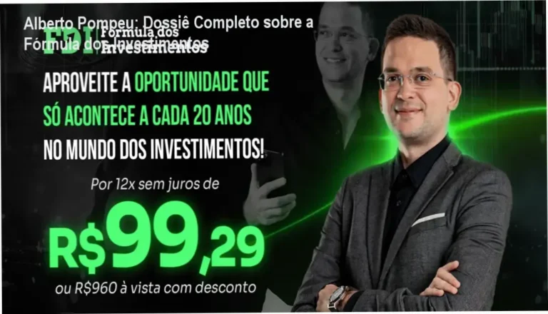 Interface do curso Fórmula dos Investimentos de Alberto Pompeu mostrando módulos de aprendizagem