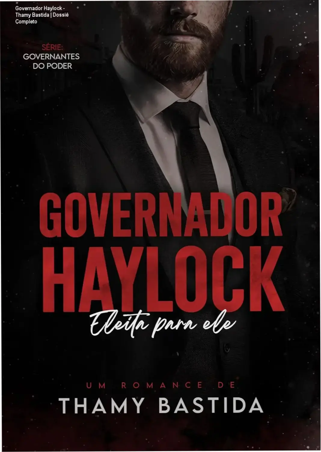 Capa do eBook Governador Haylock de Thamy Bastida em dispositivo Kindle