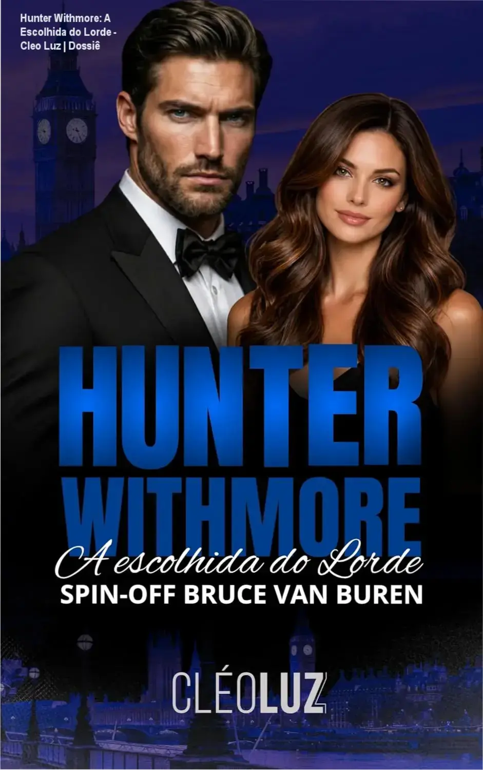 Capa do ebook Hunter Withmore - A Escolhida do Lorde da autora Cleo Luz em formato Kindle