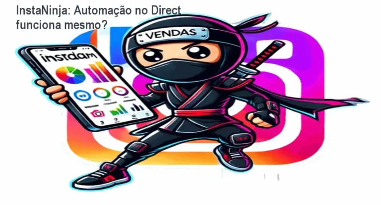 Interface do InstaNinja mostrando bastidores e funcionamento da automação