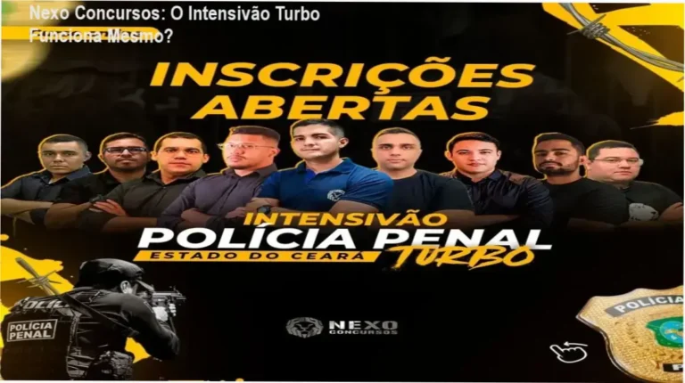 Plataforma de estudos Intensivão Turbo da Nexo Concursos exibindo cronograma de metas diárias