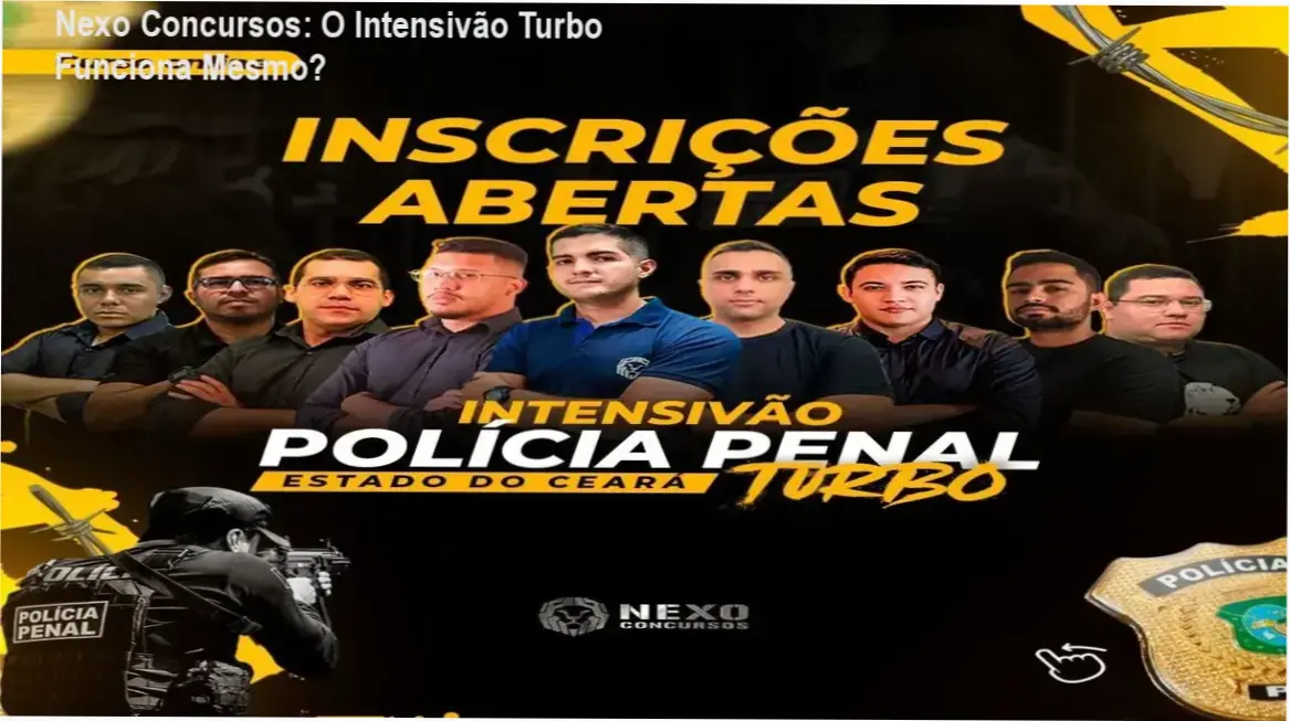 Plataforma de estudos Intensivão Turbo da Nexo Concursos exibindo cronograma de metas diárias