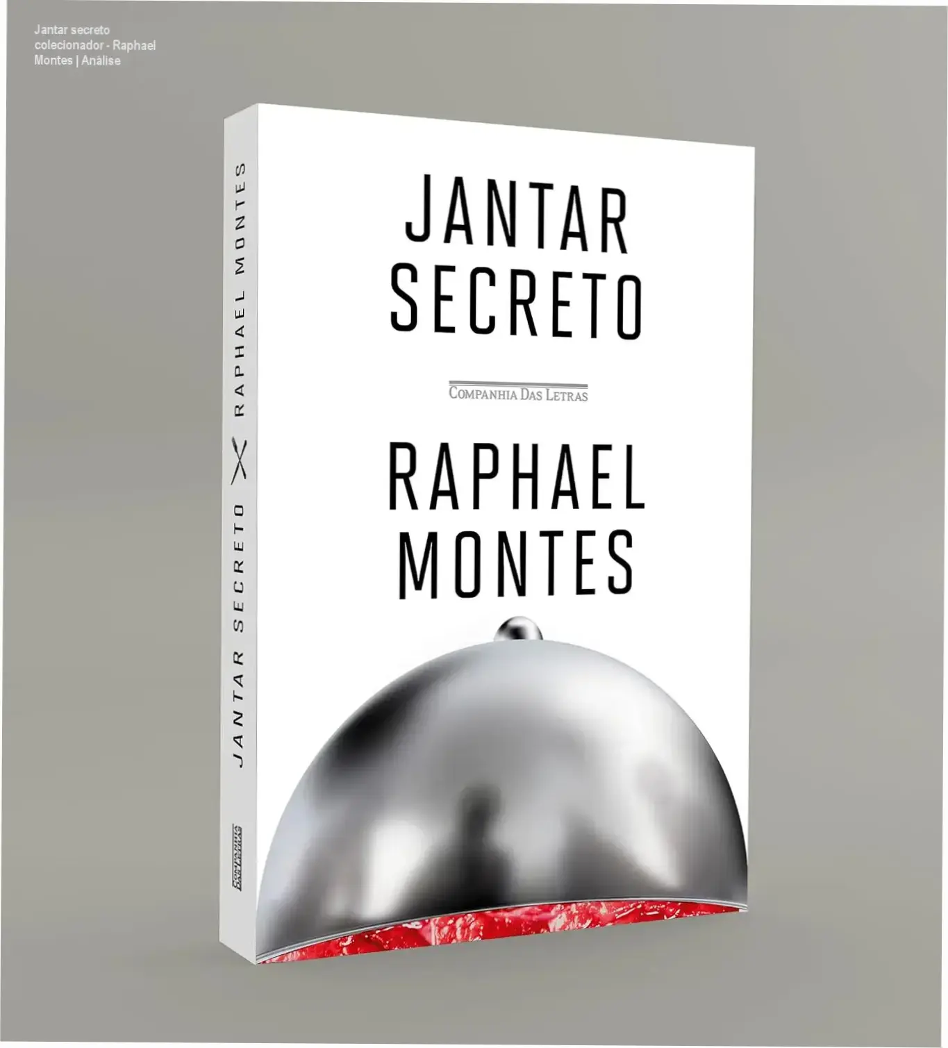 Capa dura da edição de colecionador de Jantar Secreto de Raphael Montes, com detalhes de corte pintado e destaque na trama dos jantares secretos.