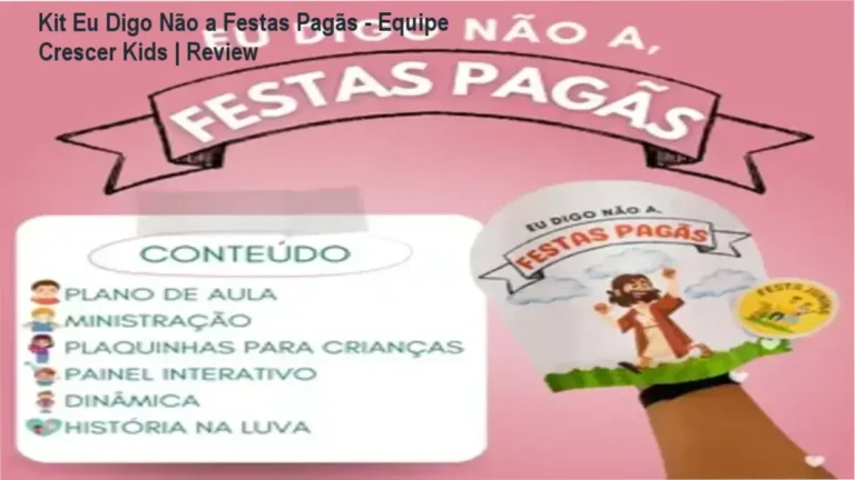 Capa digital do ebook Kit Eu Digo Não a Festas Pagãs da Equipe Crescer Kids com recursos de atividades cristãs para crianças.