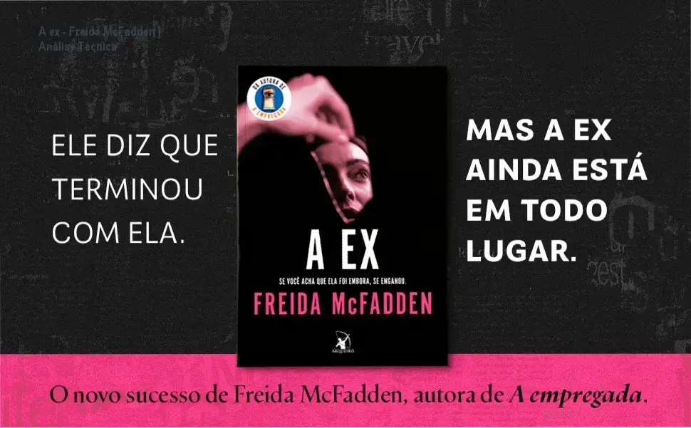 Capa do eBook A ex de Freida McFadden em um dispositivo digital