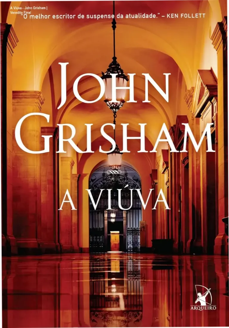 Capa do ebook A Viúva de John Grisham em um leitor digital