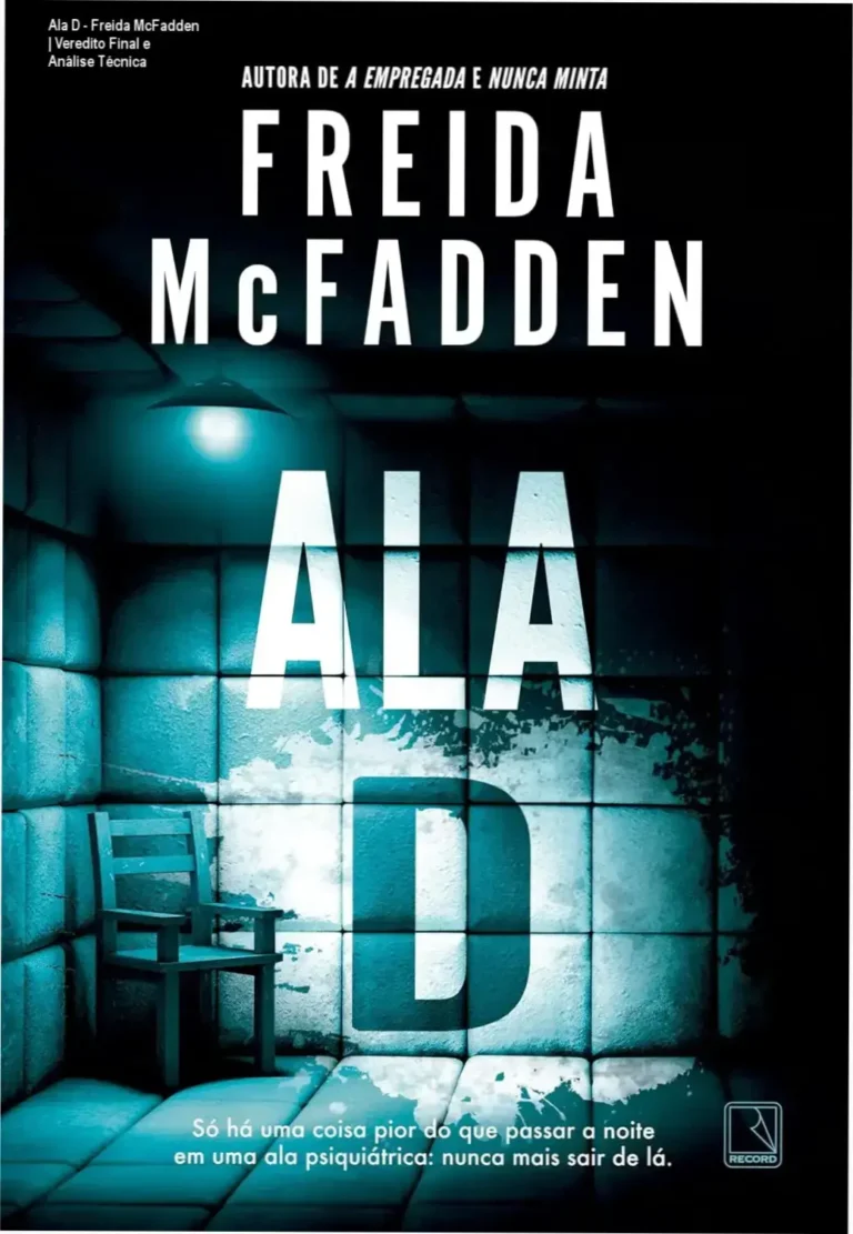 Capa do livro Ala D de Freida McFadden, suspense médico em ambiente psiquiátrico