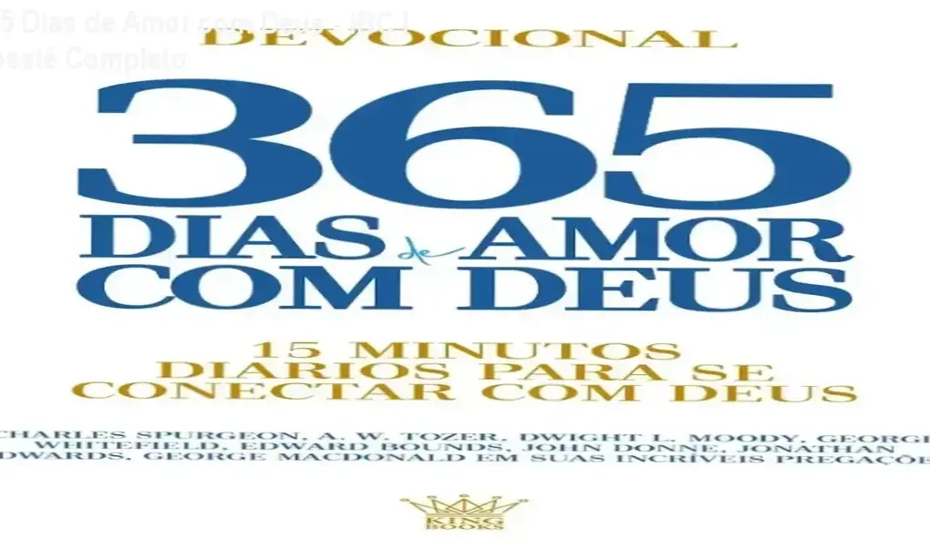 Capa do livro devocional 365 Dias de Amor com Deus, edição 2024 para leitura diária