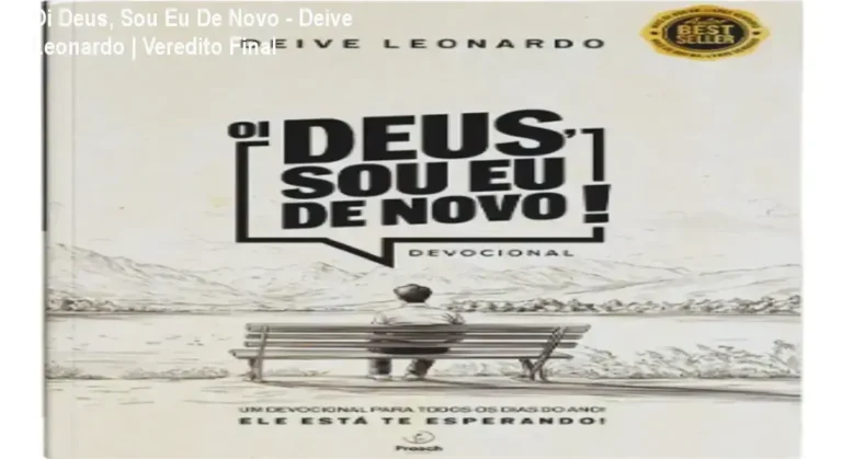 Capa do livro devocional Oi Deus, Sou Eu De Novo de Deive Leonardo para leitura diária