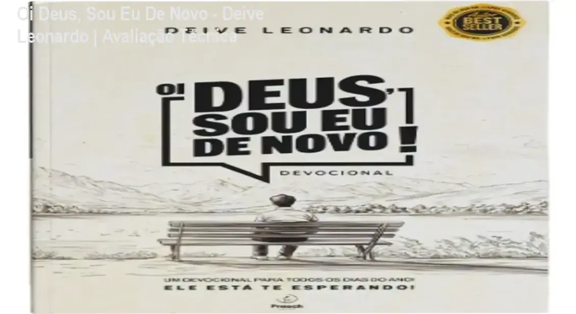 Capa do livro devocional Oi Deus, Sou Eu De Novo de Deive Leonardo para reflexão diária