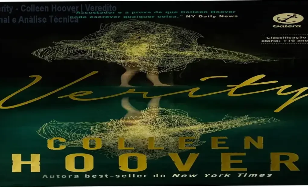 Capa do livro Verity de Colleen Hoover com atmosfera de suspense psicológico