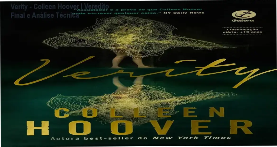 Capa do livro Verity de Colleen Hoover com atmosfera de suspense psicológico