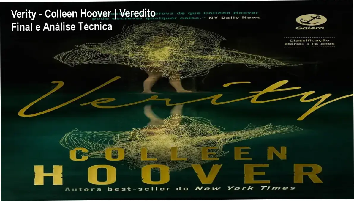 Capa do livro Verity de Colleen Hoover destacando a atmosfera de suspense psicológico