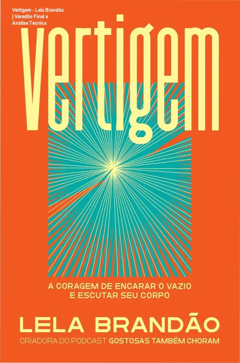 Capa do livro Vertigem de Lela Brandão sobre a coragem de encarar o vazio e escutar o corpo