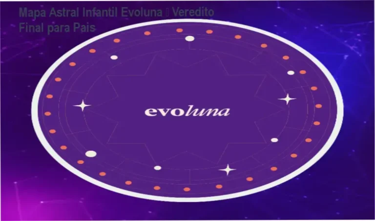 Ilustração do Mapa Astral Infantil da Evoluna mostrando signos e casas astrológicas relevantes para pais