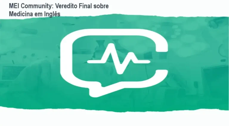 Interface de estudo do MEI Community com foco em literatura científica e casos clínicos em inglês