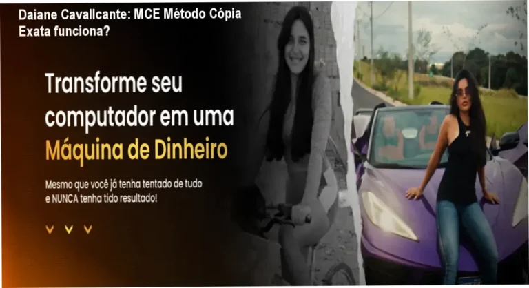 Interface do aplicativo MCE Método Cópia Exata de Daiane Cavallcante revelando bastidores do curso