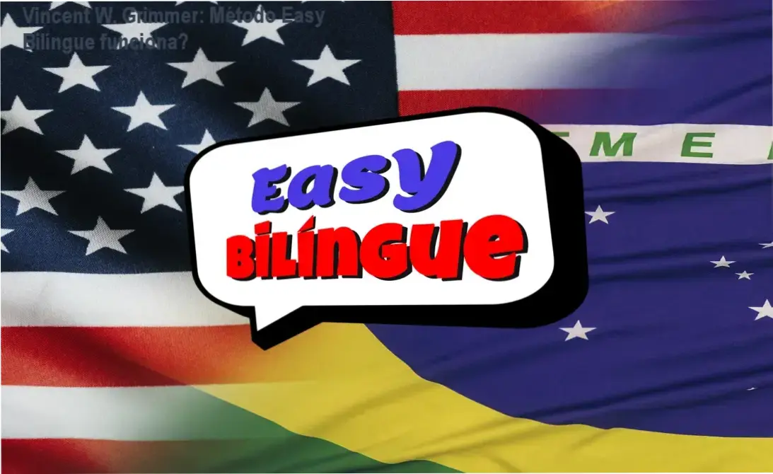 Interface e bastidores do Método Easy Bilíngue de Vincent W. Grimmer em dispositivos móveis