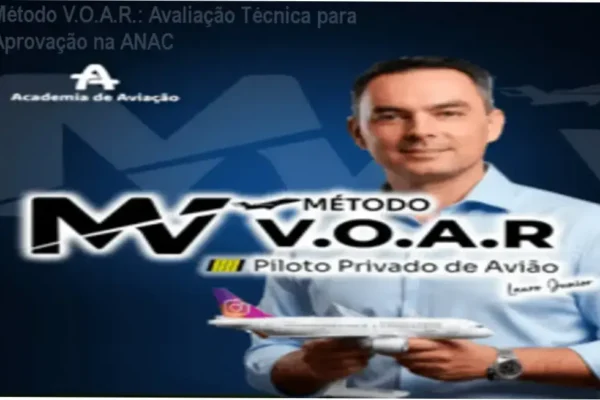 Interface do curso Método V.O.A.R. com simulados e materiais de estudo para Piloto Privado ANAC